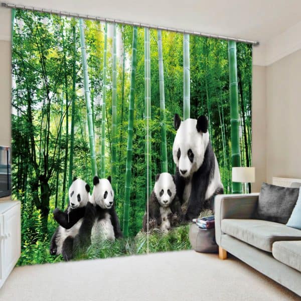Panda foto gordijn