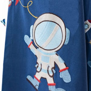 Astronaut gordijnen kleur blauw