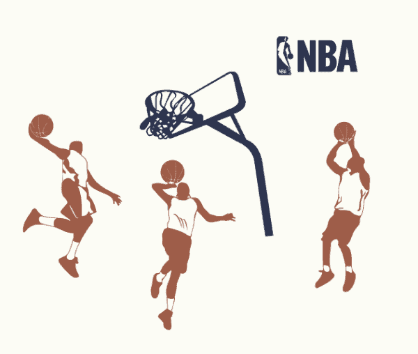 NBA Basketbal gordijnen