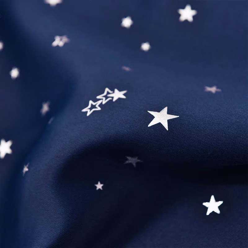 Sterren gordijn blauw