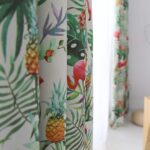 Flamingo Ananas gordijn - Leukekindergordijnen.nl