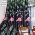 Flamingo gordijn