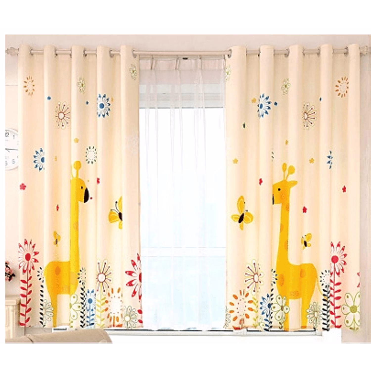 Giraffe gordijn