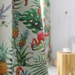 Ananas Flamingo gordijn