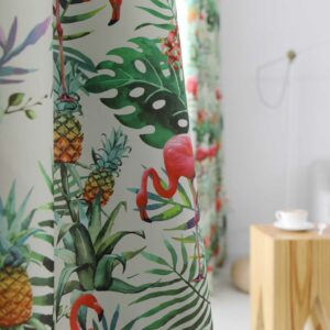 Ananas Flamingo gordijn