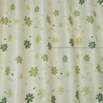 Groene bloemen gordijnen