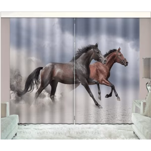 Paarden gordijn
