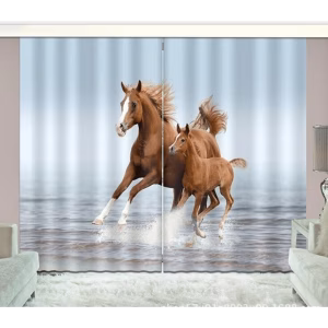 Paarden gordijn
