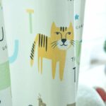 Dieren gordijn geel