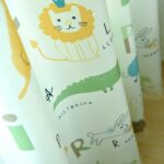 Dieren gordijn geel