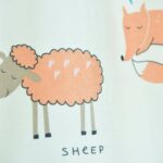 Dieren gordijn rood