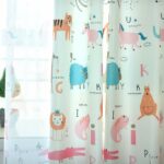Dieren gordijn rood