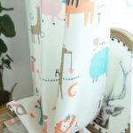 Dieren gordijn rood