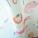 Dieren gordijn rood