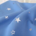 licht blauw sterren gordijn