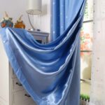 licht blauw sterren gordijn
