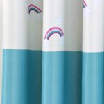 regenboog blauw gordijn