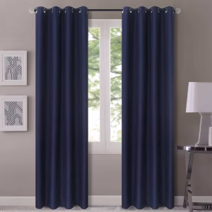 Verduisterings gordijnen 100% verduisterend blauw