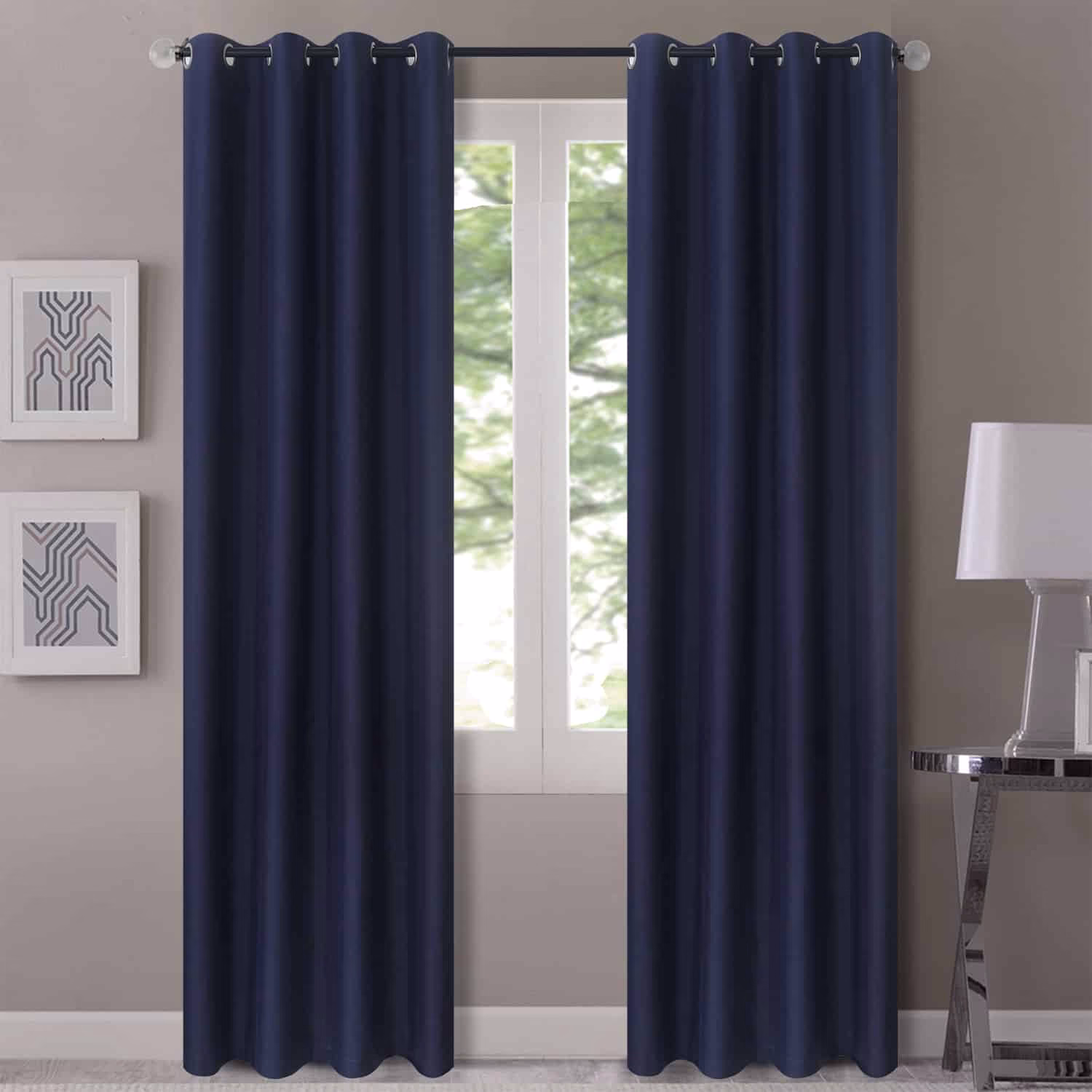 Verduisterings gordijnen 100% verduisterend blauw