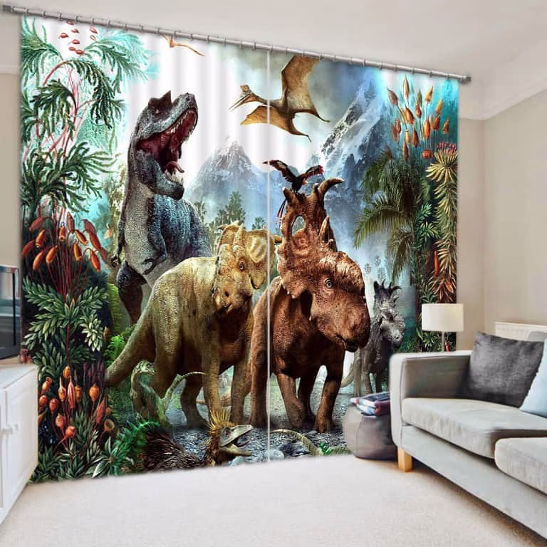 Dino foto gordijn