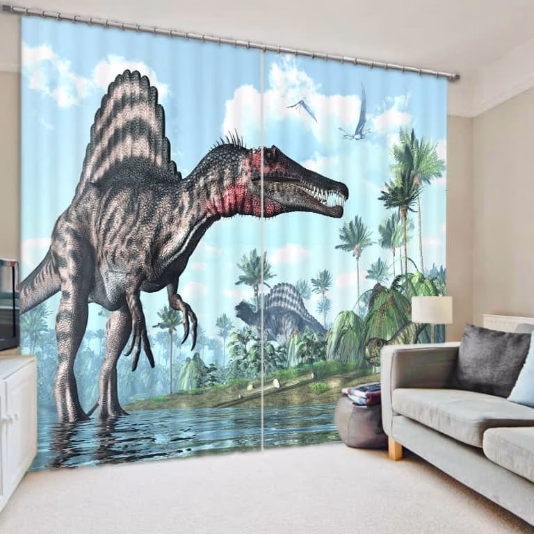 Dino foto gordijn