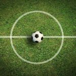 Voetbal gordijn middenstip