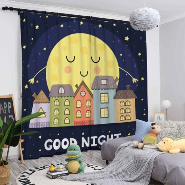 maan gordijnen kinderkamer