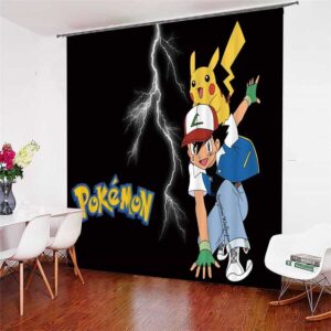 Pokemon Pikachu gordijnen