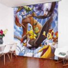 Pokemon Pikachu gordijnen