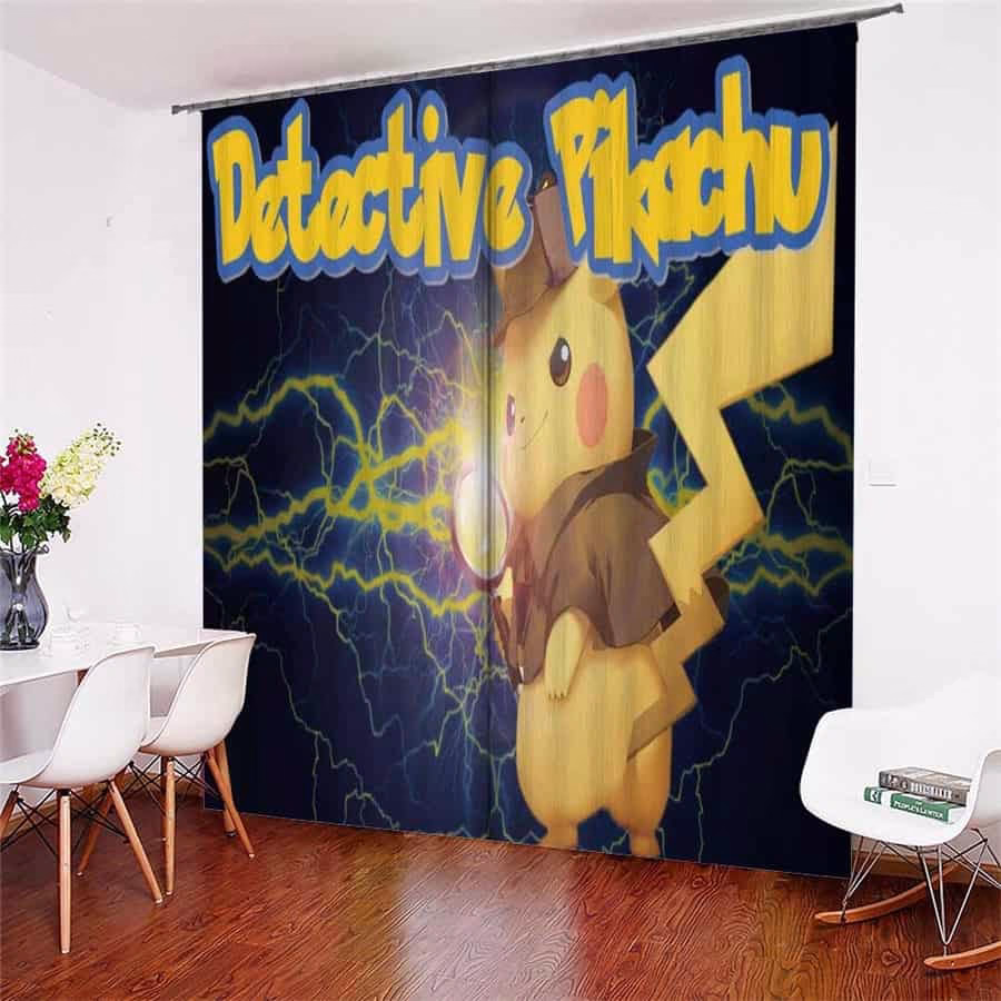 Pokemon Pikachu gordijnen