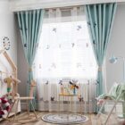 Vliegtuig gordijnen kinderkamer
