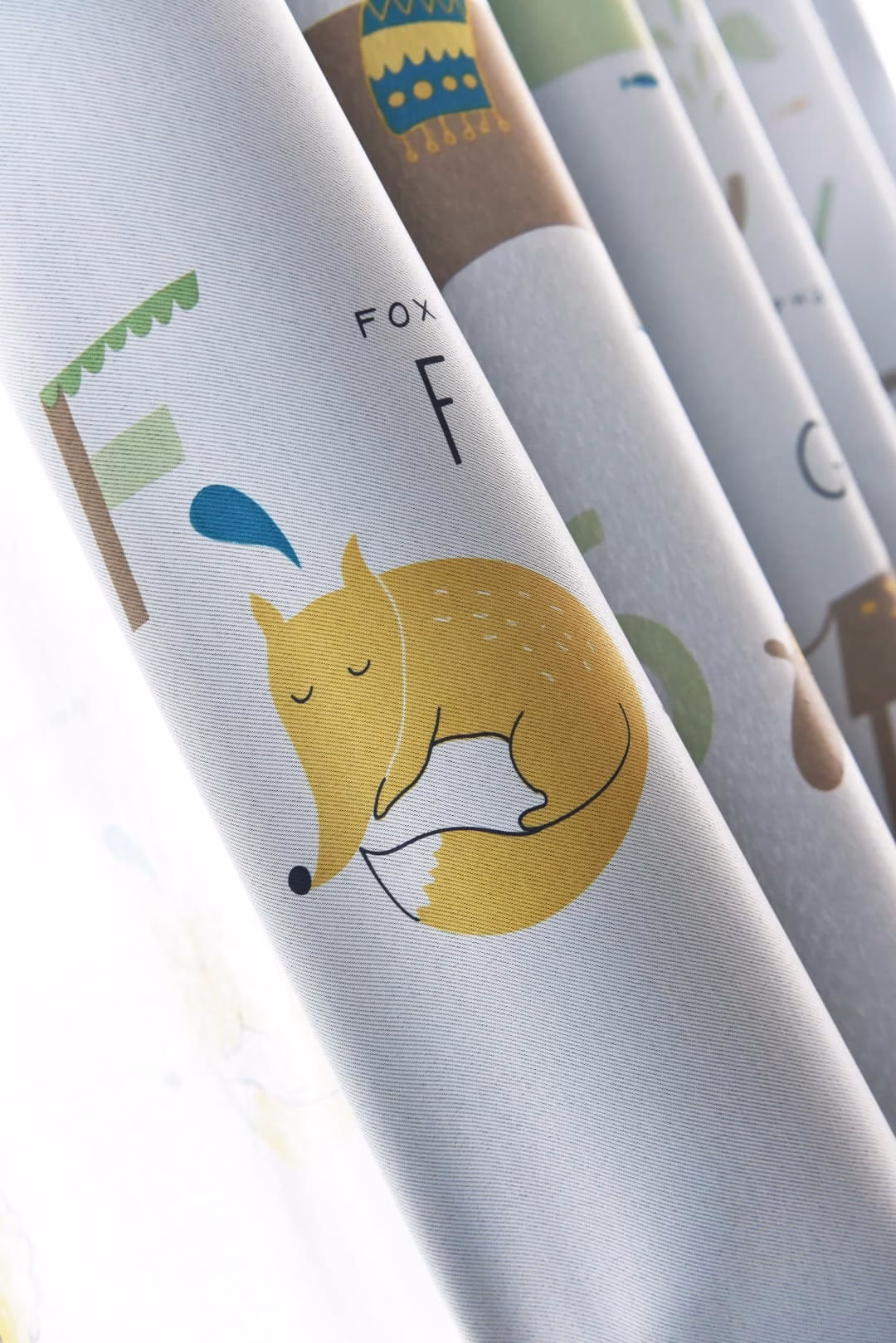 Safari Dieren - Leukekindergordijnen