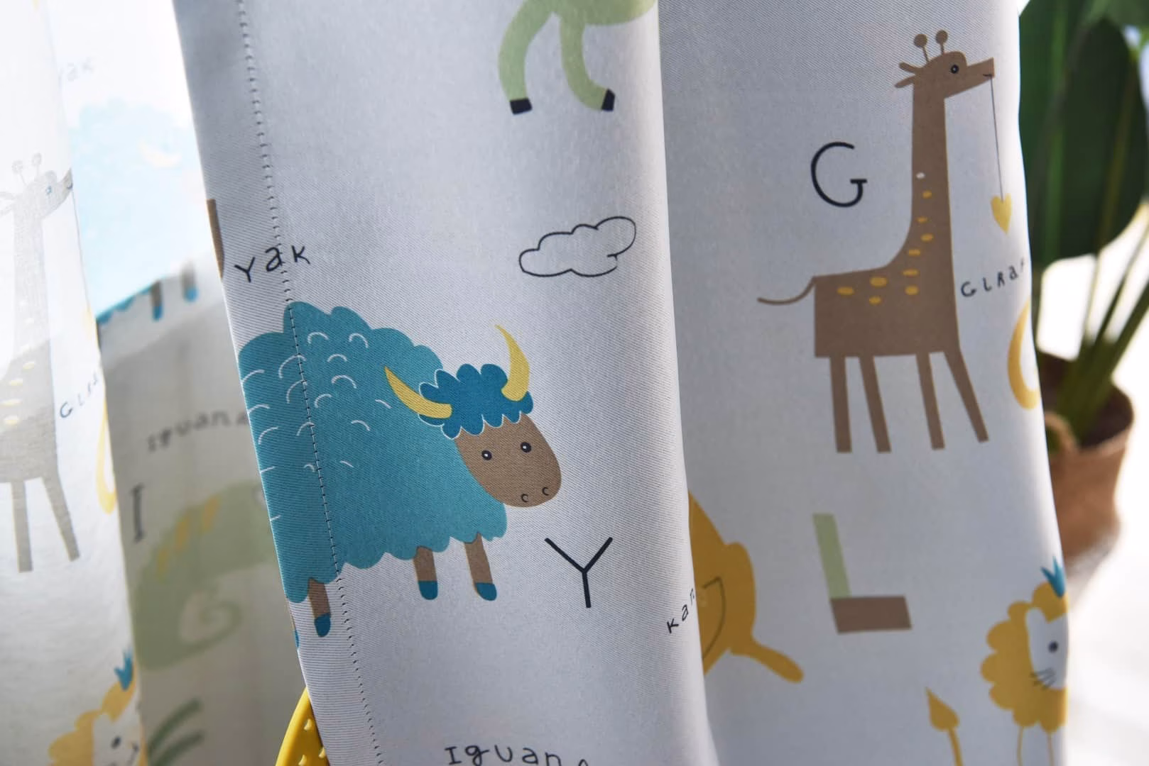 Safari Dieren - Leukekindergordijnen