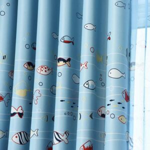Vissen Gordijnen - Leukekindergordijnen.nl