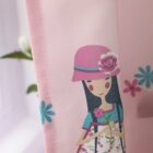 Bloemen Prinses Kleur Roze - Leukekindergordijn.nl