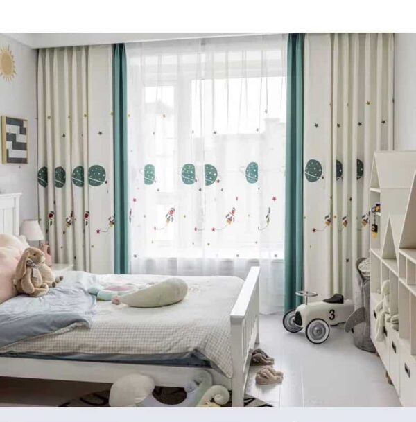 Raket wit - Leukekindergordijnen.nl