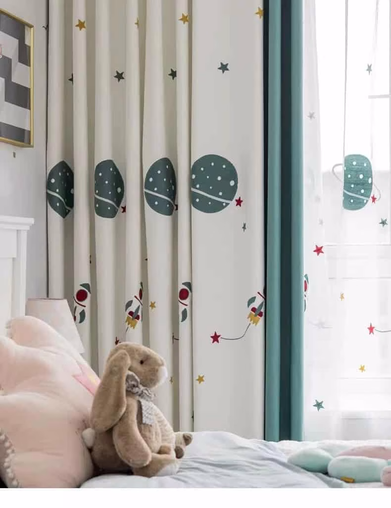Raket wit - Leukekindergordijnen.nl