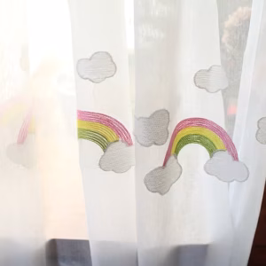 Regenboog Vitrage - Leukekindergordijnen