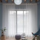 Elegante strepen vitrage