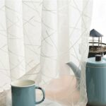 Elegante strepen vitrage
