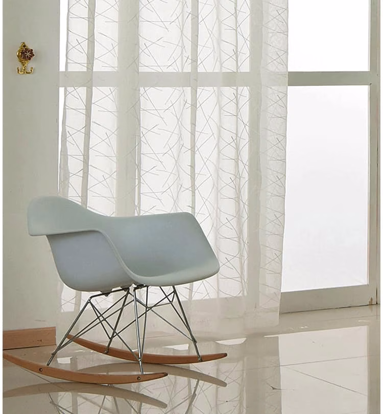 Elegante strepen vitrage