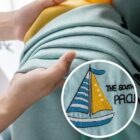 Walvis Zeilboot kinderkamer gordijnen - Leukekindergordijnen