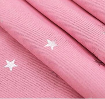 Roze ster gordijnen Leukekindergordijnen.nl
