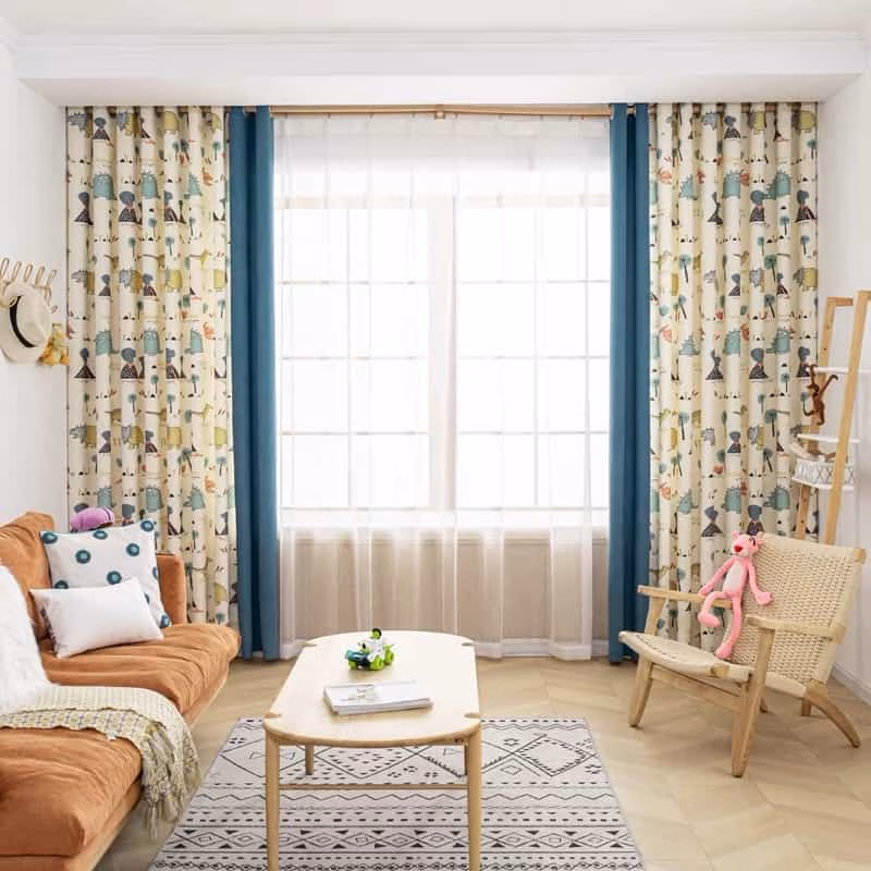 Dino kinderkamer gordijnen