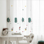 raket ruimte vitrage kinderkamer gordijnen vitrages