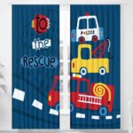 Brandweer Politie kinderkamer gordijnen - Leukekindergordijnen.nl