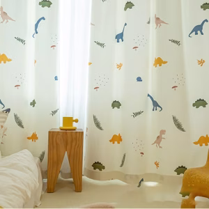 dino gordijnen wit - leukekindergordijnen.nl