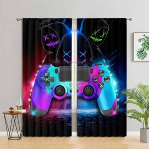 game controller playstation xbox kinderkamer gordijnen