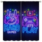 game controller playstation xbox kinderkamer gordijnen