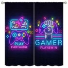 game controller playstation xbox kinderkamer gordijnen